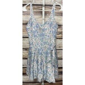 Babeeni Womens Size Medium Floral Tankini Swim Dress New Pastel Blue